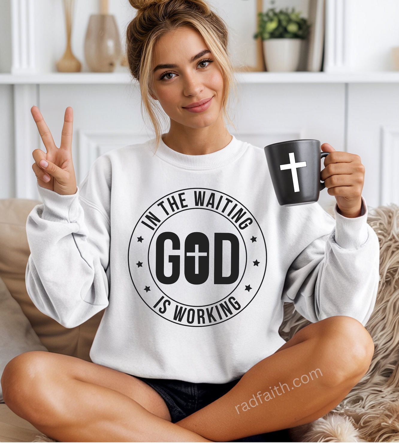 “In the Waiting, God Is Working” Sweatshirt