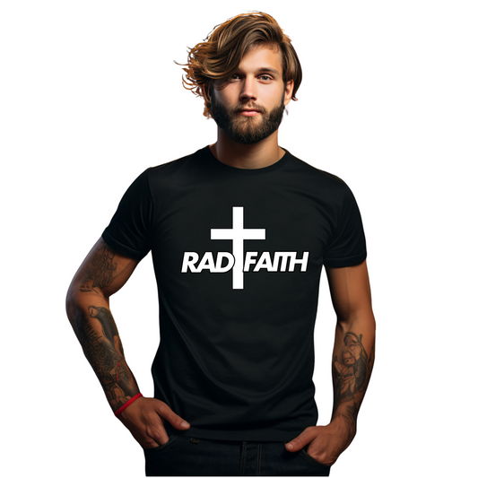 Signature Black Rad Faith Logo Tee
